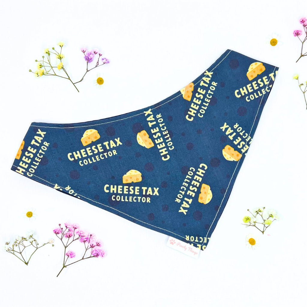 Cheese Tax Collector - Tie & Snap Bandana - PAWTY THINGS