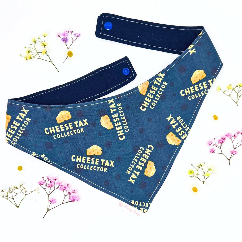 Cheese Tax Collector - Tie & Snap Bandana - PAWTY THINGS