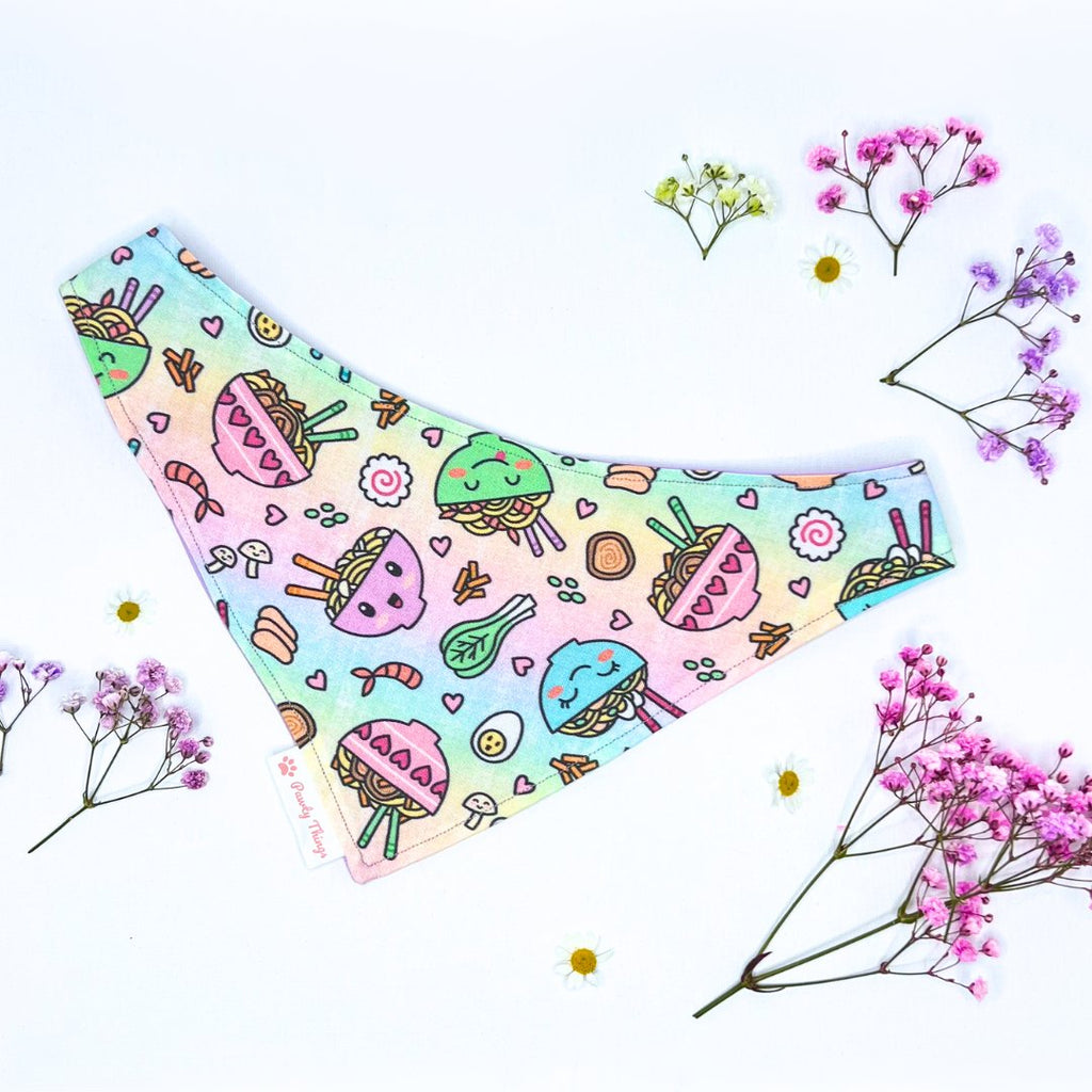 Kawaii Ramen - Tie & Snap Bandana - PAWTY THINGS